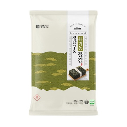[정담김] 구운 유기농돌김 10매(20g) x 5개