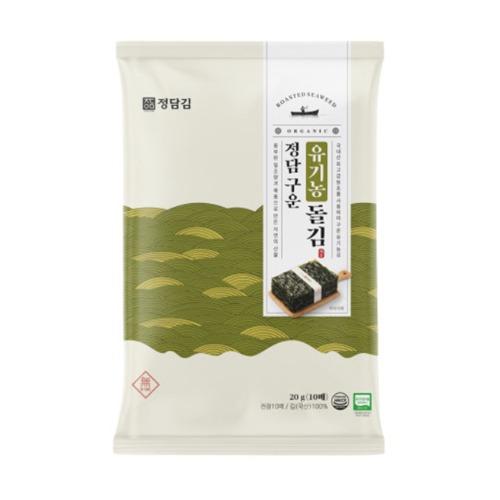 [정담김] 구운 유기농돌김 10매(20g)